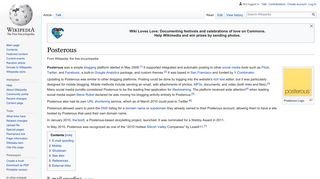 Posterous - Wikipedia