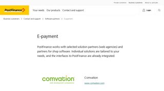 E-payment | PostFinance