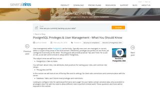 PostgreSQL Privileges & User Management - What You Should Know ...