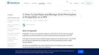 How To Use Roles and Manage Grant Permissions in PostgreSQL on ...