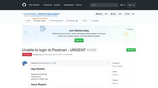 Unable to login to Postman - URGENT · Issue #4086 · postmanlabs ...