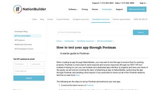 How to test your app through Postman - NationBuilder