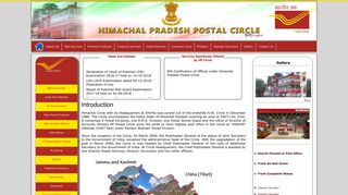 HP Postal Circle | Himachal Circle with its Headquarters at Shimla