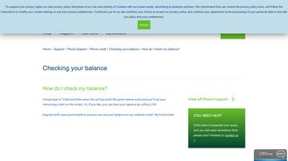 Postmobile | Support | Check You Balance