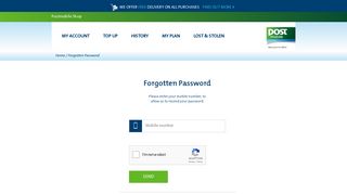 Forgotten Password - Postmobile