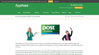 PostPoint – An Post rebrand Postfone as Postmobile