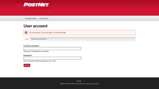 iPostNet: User account