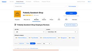 Potbelly Sandwich Shop Employee Reviews - Indeed