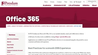 Office 365 | SUNY Potsdam