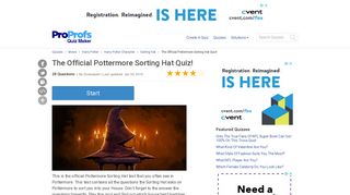The Official Pottermore Sorting Hat Quiz! - ProProfs Quiz