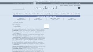 Pottery Barn Credit Card | Pottery Barn Kids