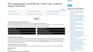 The Poughkeepsie Journal Bill Pay, Online Login, Customer Support ...