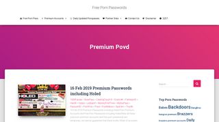 Povd - Free Porn Passwords