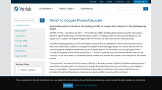Verisk to Acquire PowerAdvocate | Verisk Analytics
