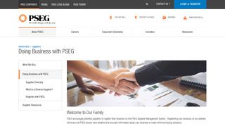 Doing Business With PSEG - PSEG Foundation