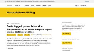 power bi service - Microsoft
