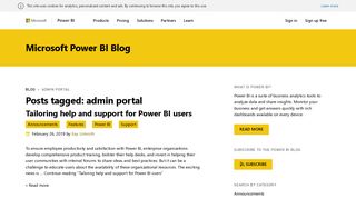 admin portal - Power BI - Microsoft