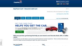 BuyPower Card Credit Card - Apply Online | Capital One
