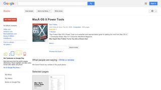 MacÂ OS X Power Tools