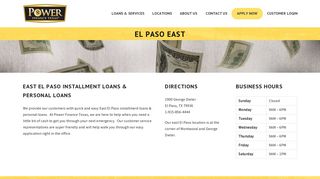 East El Paso Installment Loans | Power Finance Texas