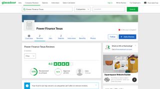 Power Finance Texas Reviews | Glassdoor