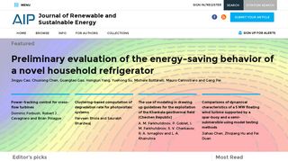 Journal of Renewable and Sustainable Energy - AIP Publishing