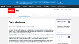 Power of Attorney - Which?