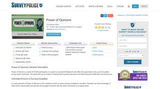 Power of Opinions Ranking and Reviews - SurveyPolice