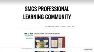 The Impact of 'The Power of Reading' | SMCS Professional Learning ...