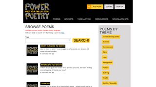 Browse Poems | Power Poetry