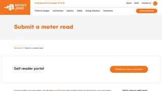Submit A Meter Read Online - Western Power Self Reader