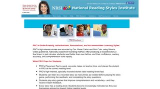National Reading Styles Institute | Power Reading Online® (PRO®) K ...