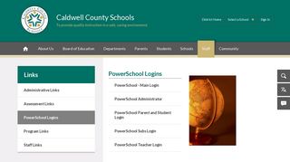 Links / PowerSchool Logins - Caldwell County Schools
