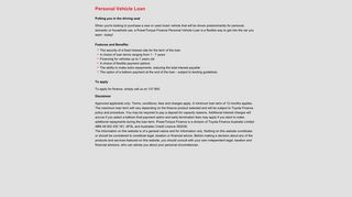 Personal Vehicle Loan - PowerTorque Finance