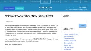 Welcome Power2Patient new Patient Portal - Dedicated to Health ...