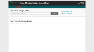 New Patient Registration & Login : Power2Practice Product Support ...