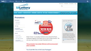 Power Cruise - Iowa Lottery