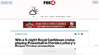 Win a 5-night Royal Caribbean cruise playing Powerball in Florida ...