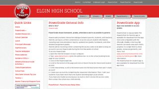 PowerGrade General Info - Elgin High School