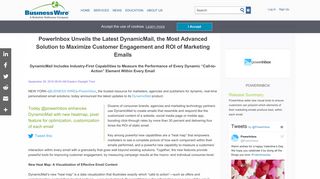 PowerInbox Unveils the Latest DynamicMail, the Most Advanced ...
