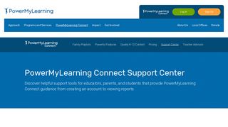 Support for Teachers Parents & Students | PowerMyLearning Connect