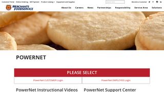 Powernet Online Ordering - Merchants Foodservice