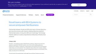Novell teams with BEA Systems to secure and power Net Business ...