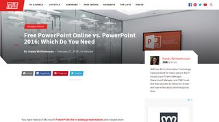 Free PowerPoint Online vs. PowerPoint 2016: Which Do You Need