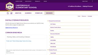 Resources / Homepage - Cartersville City Schools