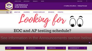 Cartersville High School / Homepage - Cartersville City Schools