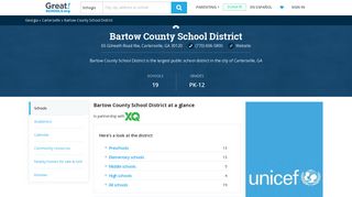 Bartow County School District School District in Cartersville, GA ...