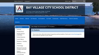 For Students - Bay Village City School District