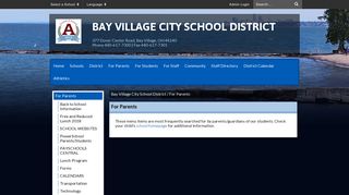 For Parents - Bay Village City School District