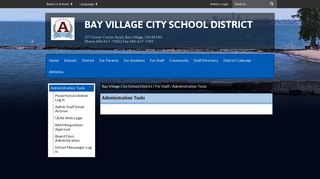 Administration Tools - Bay Village City School District